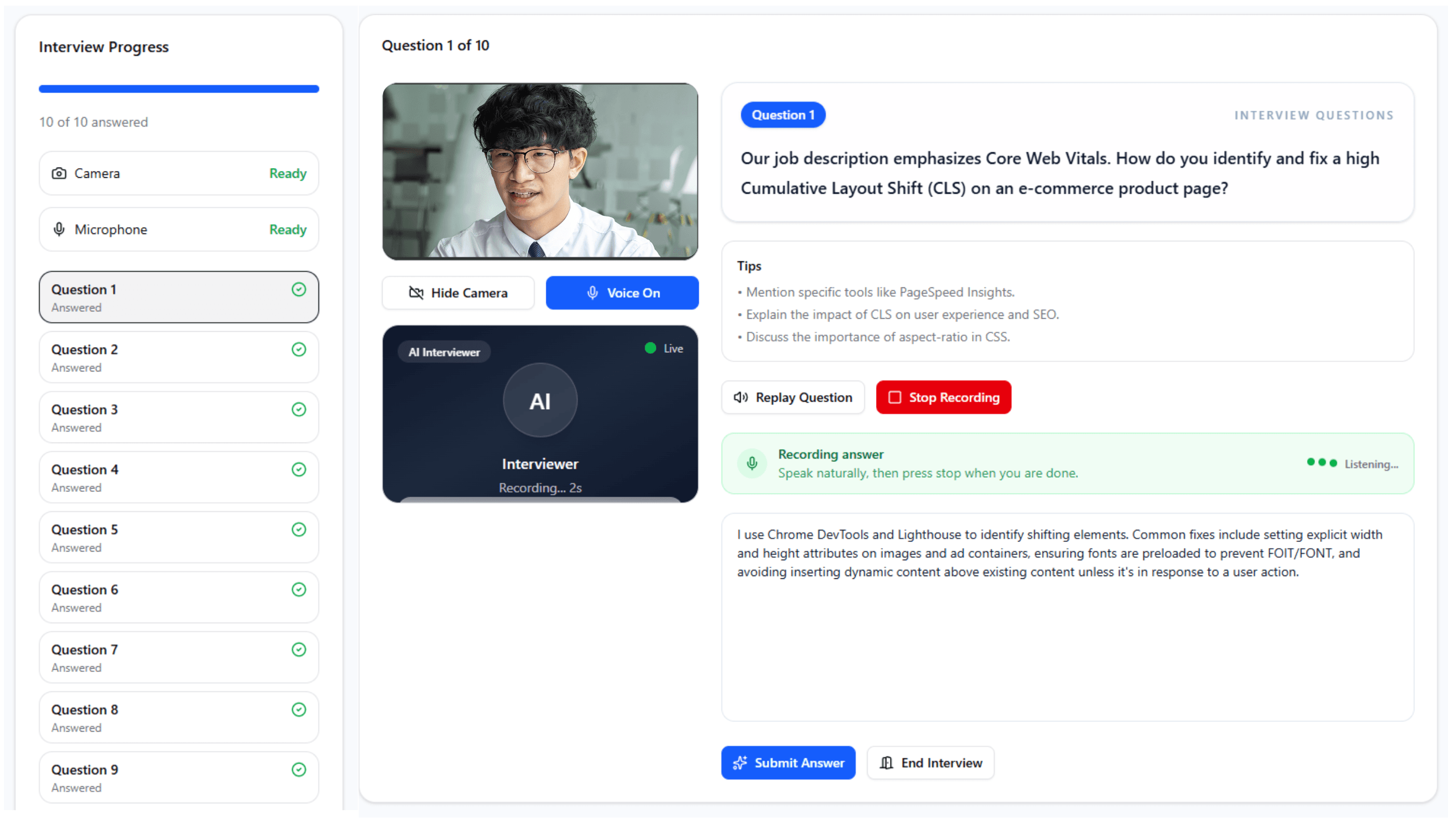 mock interview practice