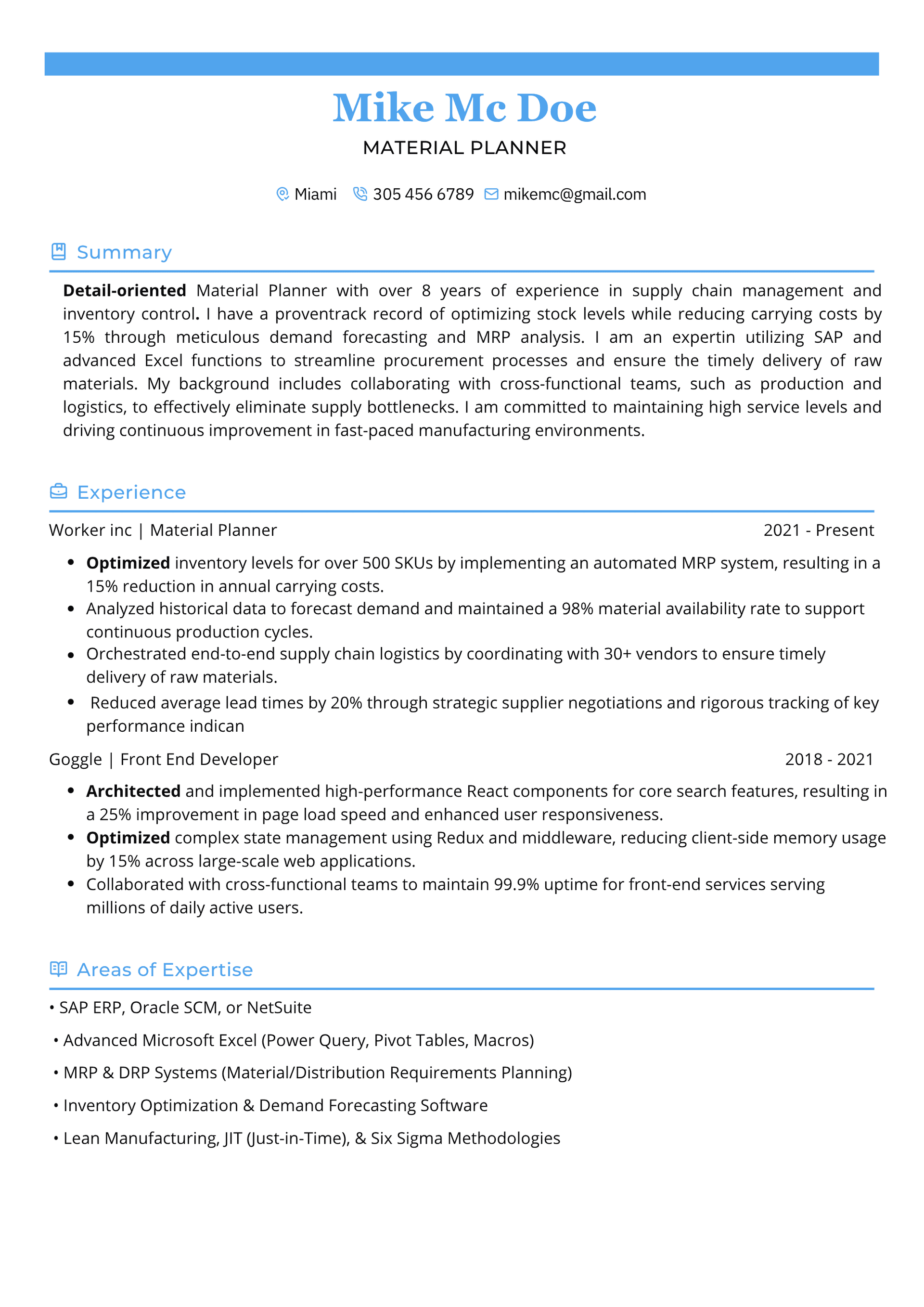 ATS friendly resume